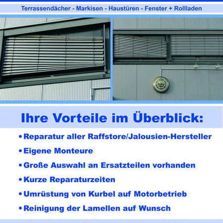 Raffstore Reparaturen Lomberg